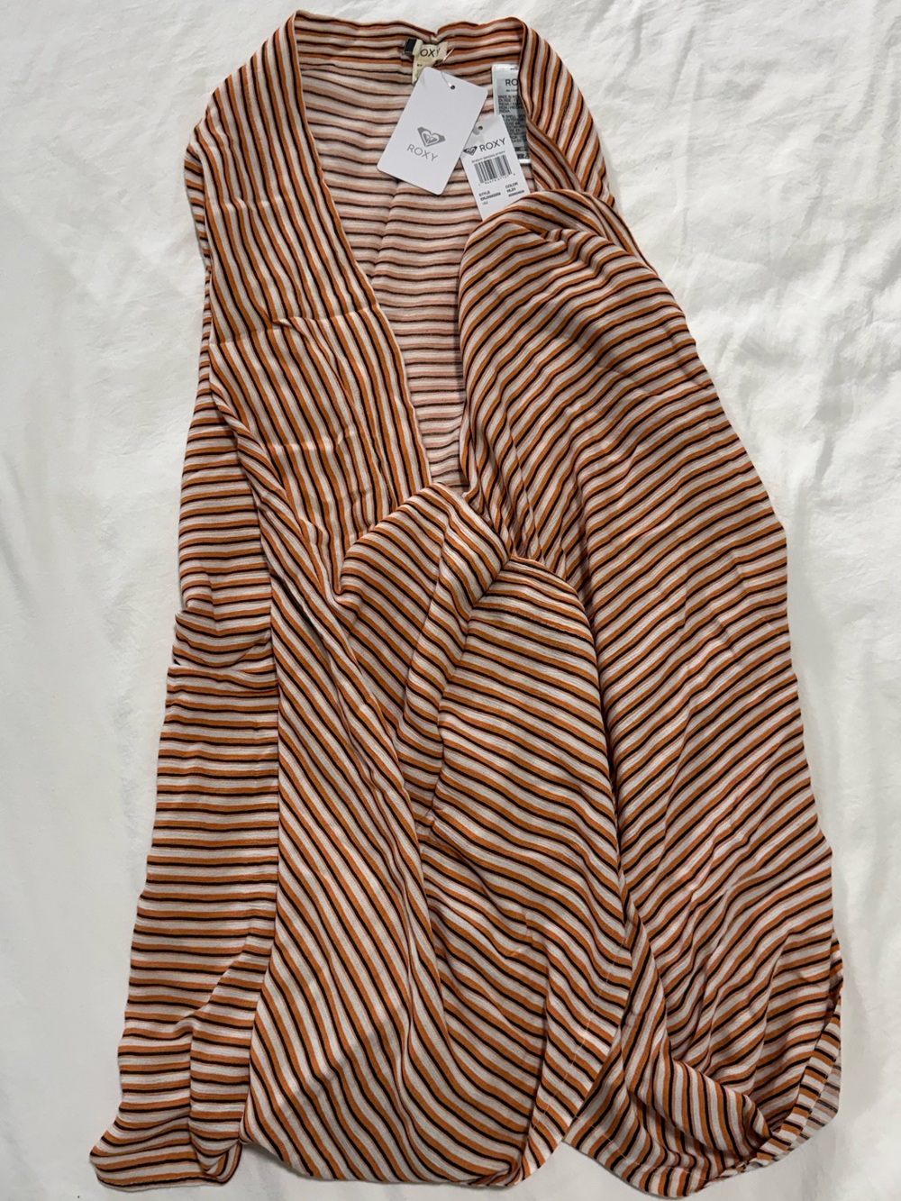 NWT Roxy Striped Sarong Swim Coverup - One Size